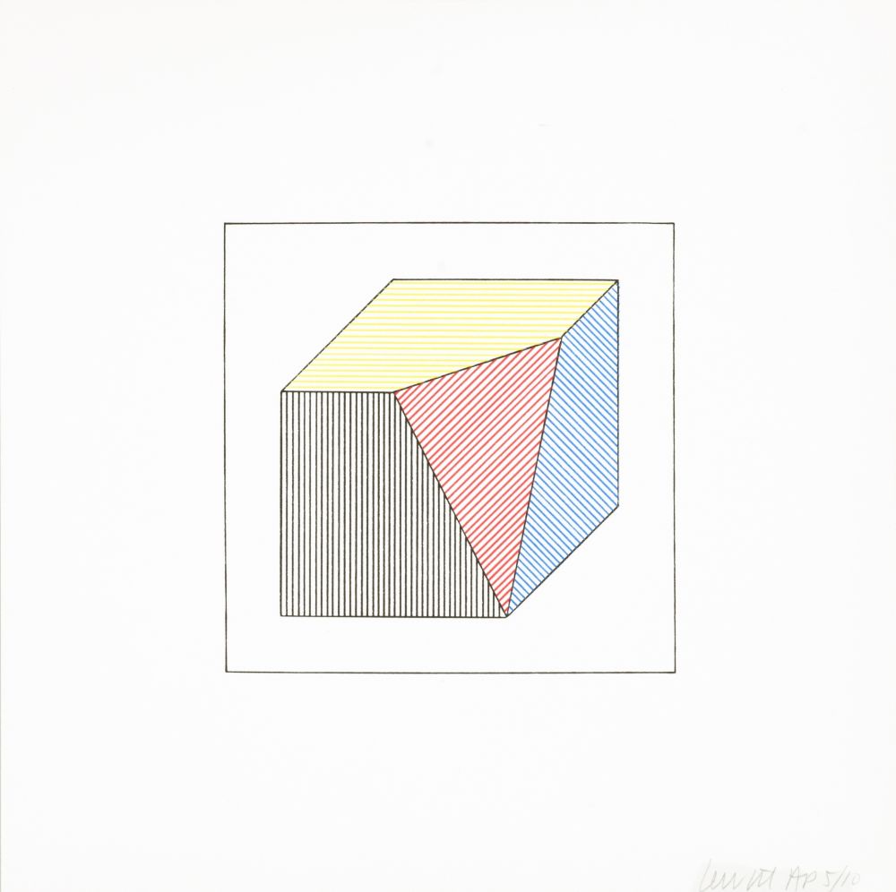 Serigrafía Lewitt - Twelve Forms Derived From a Cube 45