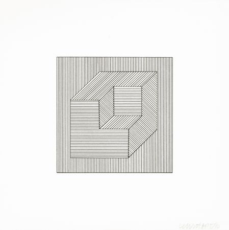 Serigrafía Lewitt - Twelve Forms Derived From a Cube 48