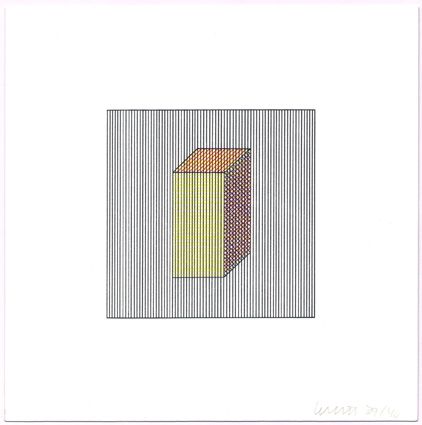 Serigrafía Lewitt - Twelve Forms Derived from a Cube (Set of 48) (2)