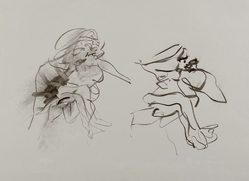 Litografía De Kooning - Two Figures