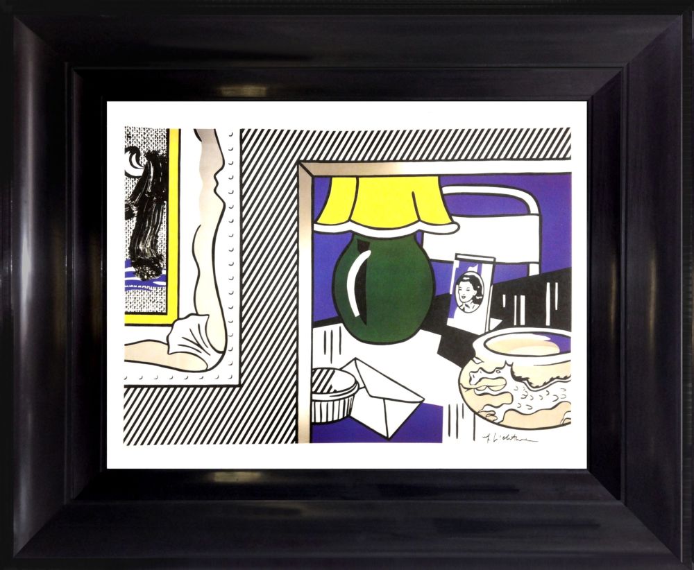 Offset Lichtenstein - Two paintings: Green Lamp