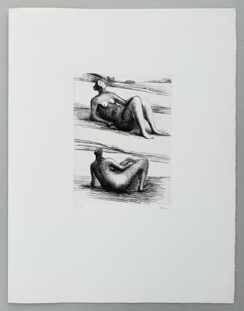 Grabado Moore - Two reclining figures