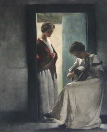 Manera Negra Ilsted - Two young women in a doorway