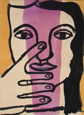 Pochoir Leger - Tété de femme