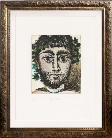 Aguatinta Picasso - Tête de faune (after)