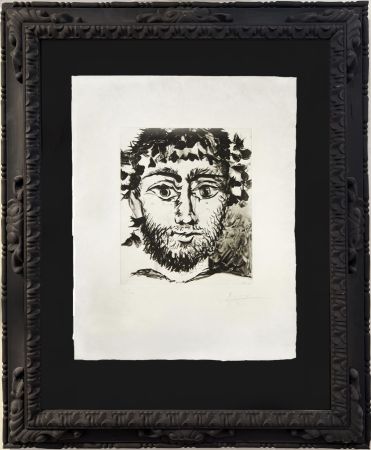 Aguatinta Picasso - Tête de faune (after)