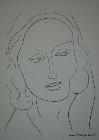 Litografía Matisse - Tête de Femme