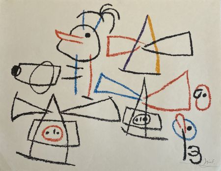 Litografía Miró - Ubu aux Baleares II