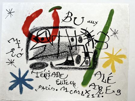 Litografía Miró - UBU AUX BALÉARES. 19 lithographies originales signées (1971)