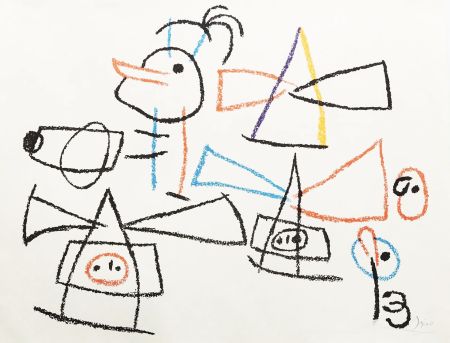 Litografía Miró - Ubu aux Baléares