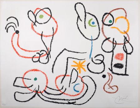 Litografía Miró - Ubu aux Baléares, 1971 - Original lithograph (Hand-signed!)