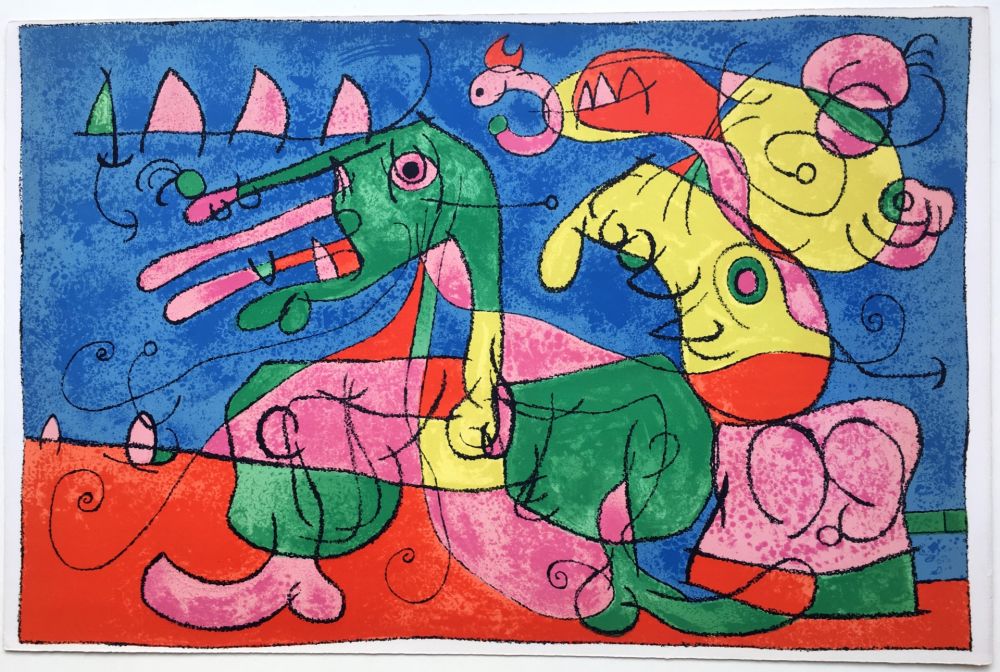 Litografía Miró - UBU ROI : CHEZ LE TZAR (1966).