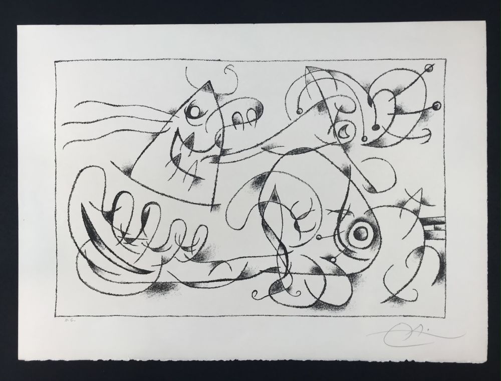 Litografía Miró - Ubu Roi (King Ubu ) from 'Suites por Ubu Roi'