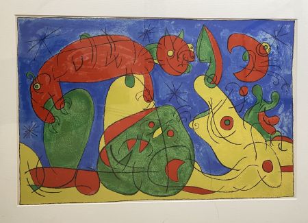 Litografía Miró - UBU Roi (plate 11)