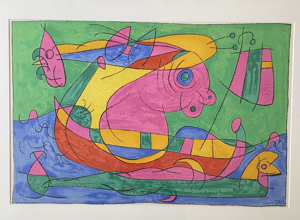 Litografía Miró - UBU Roi (plate 13)