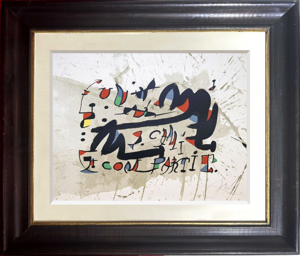Litografía Miró - Un Cami Compartit