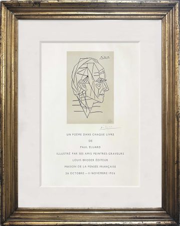 Litografía Picasso - Un poème dans chaque livre (Paul Eluard)