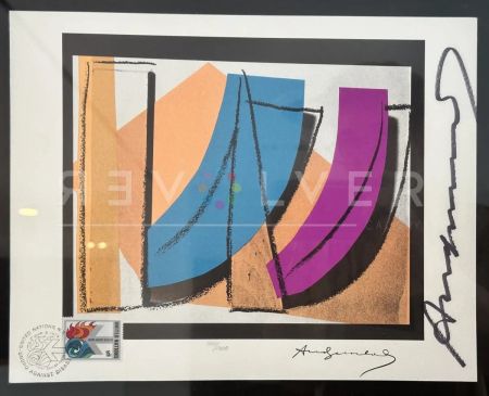 Litografía Warhol - U.N. Stamp 185