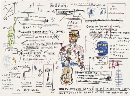 Serigrafía Basquiat - Undiscovered Genius
