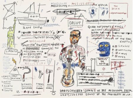 Serigrafía Basquiat - Undiscovered Genius