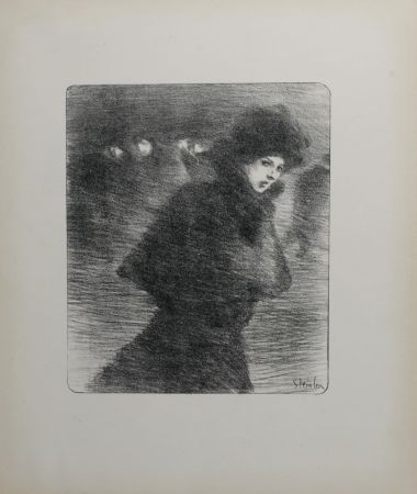 Litografía Steinlen - Une femme qui passe, 1896