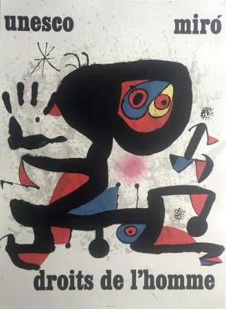 Cartel Miró - Unesco / Droits de l'homme