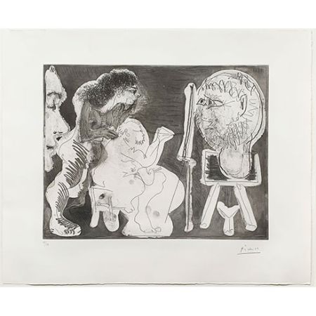 Aguafuerte Y Aguatinta Picasso - Untitled