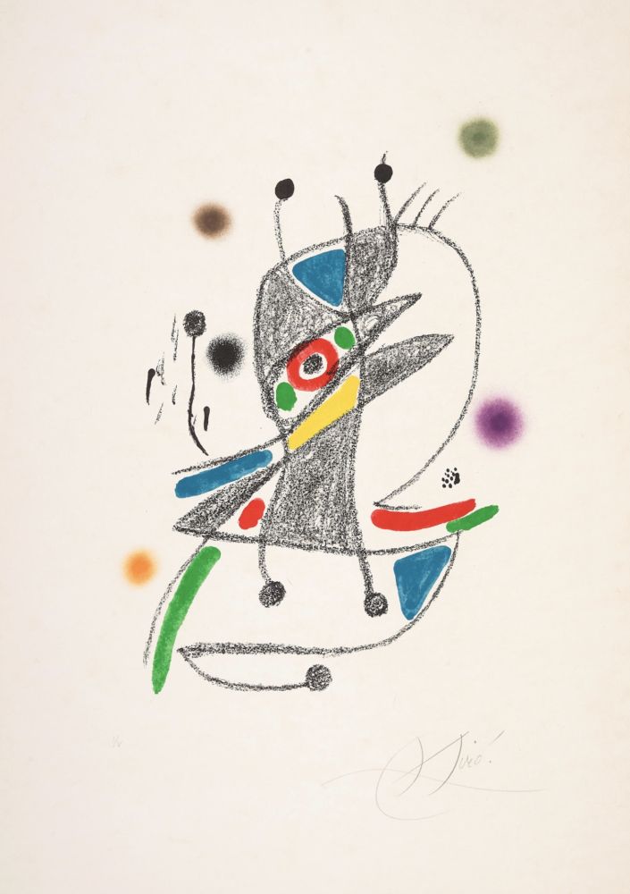 Litografía Miró - Untitled 1 from Maravillas con variaciones acrósticas