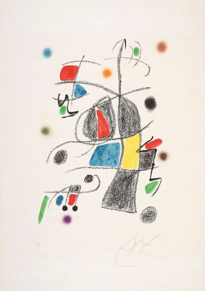 Litografía Miró - Untitled 2 from Maravillas con variaciones acrósticas