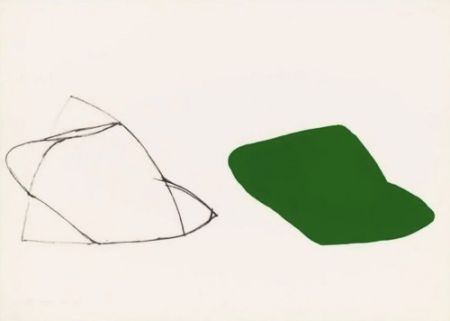 Litografía Shapiro - Untitled (Double Green)