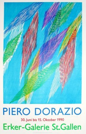 Litografía Dorazio - Untitled (Exhibition poster)
