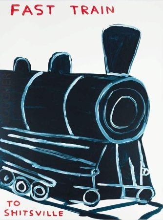Serigrafía Shrigley - Untitled (Fast Train To Shitsville)
