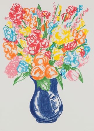 Serigrafía Koons - Untitled (Flowers)