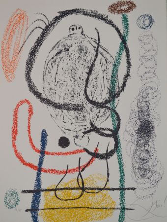 Litografía Miró - Untitled, from Album 21 portfolio - M1130