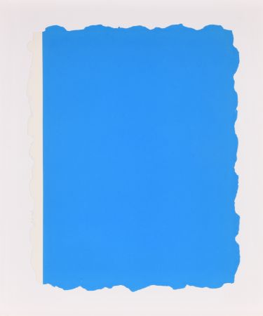Aguatinta Flavin - Untitled, from Sequences - Blue