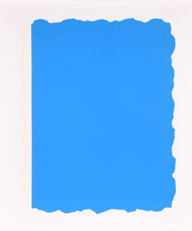 Aguatinta Flavin - Untitled, from Sequences - Blue