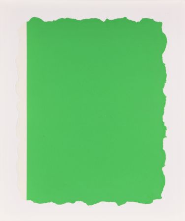 Aguatinta Flavin - Untitled, from Sequences - Green