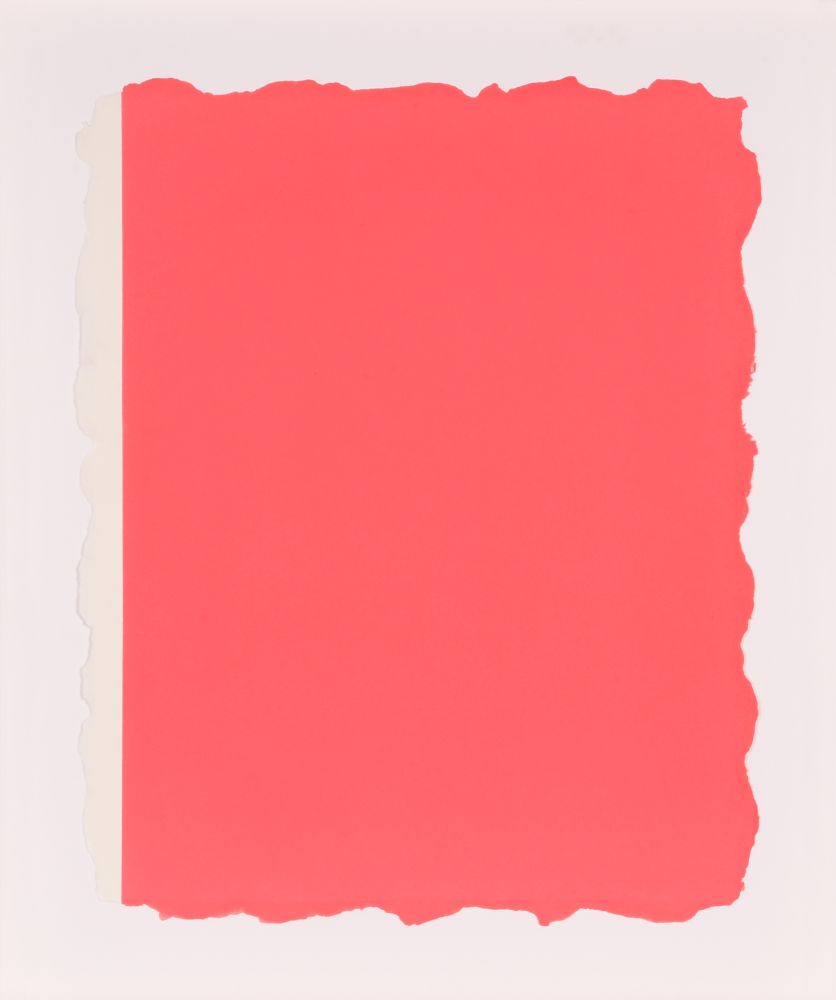Aguatinta Flavin - Untitled, from Sequences - Pink