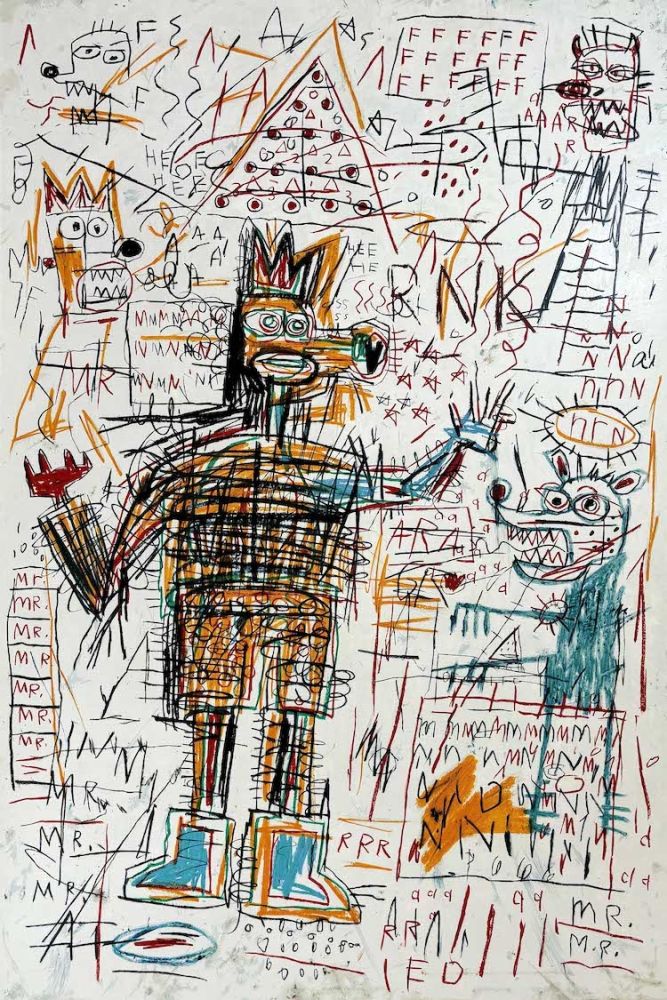 Serigrafía Basquiat - Untitled I from The Figures Portfolio
