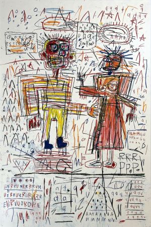 Serigrafía Basquiat - Untitled III from The Figure Portfolio
