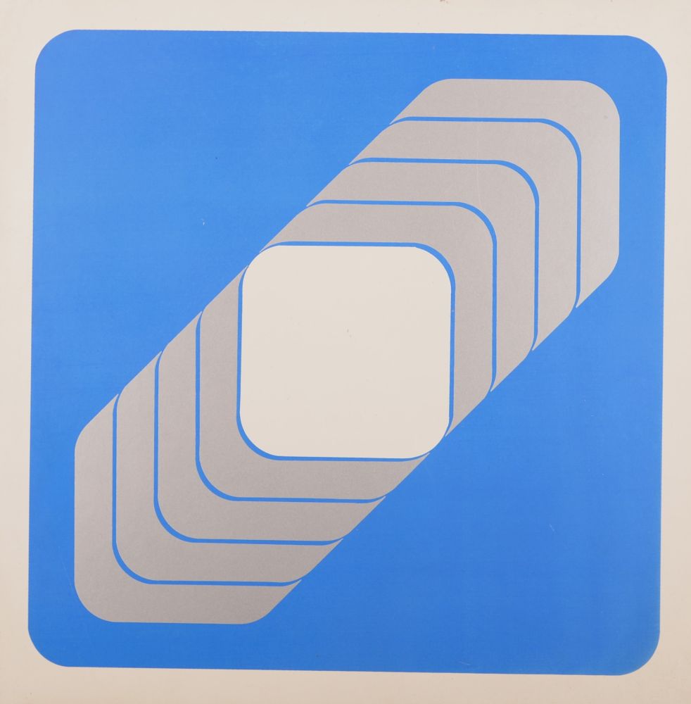 Serigrafía Lenk - Untitled (Opt Art), 1967