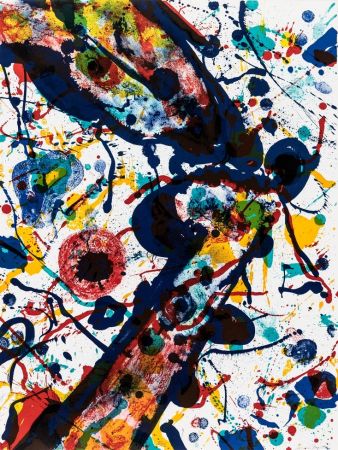 Litografía Francis - Untitled (Poèmes dans le ciel) L 269