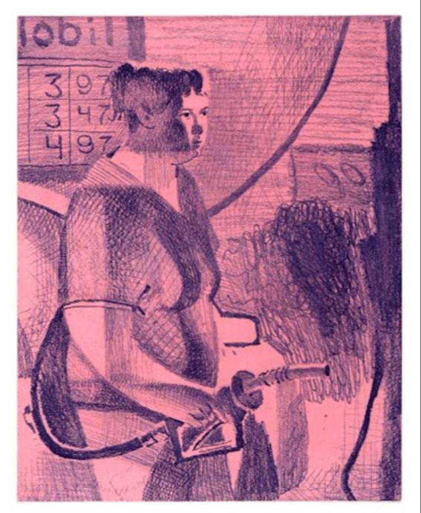 Grabado Bollinger - Untitled (Pump Station Pause)