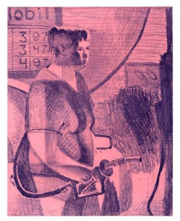 Grabado Bollinger - Untitled (Pump Station Pause)