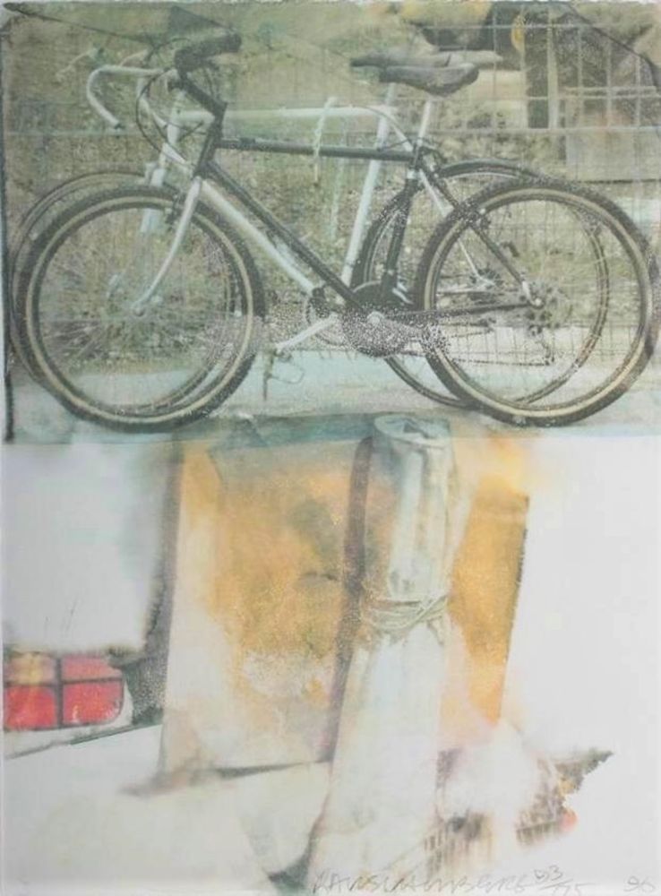 Serigrafía Rauschenberg - Untitled (Two Bicycles)