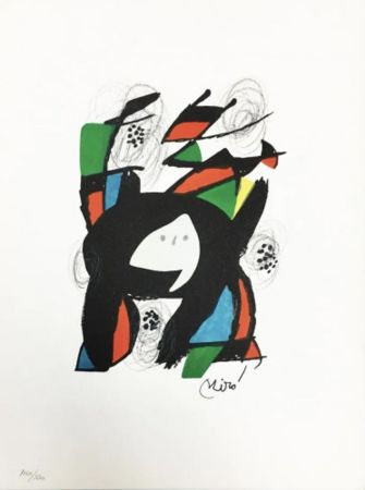 Litografía Miró - Untitled V from La Melodie Acide