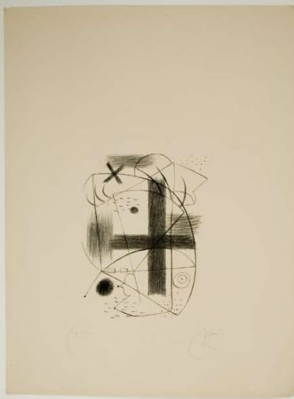 Litografía Miró - Untitled/Sin título