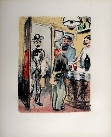 Litografía Van Dongen - Utrillo… Litrillo… Deux êtres luttaient en lui, 1949