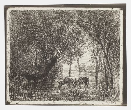 Sin Técnico Daubigny - Vaches sous Bois (Cows in the Woods, Cows under Trees)