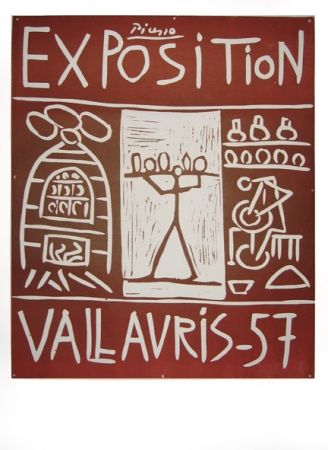 Linograbado Picasso - Vallauris 57